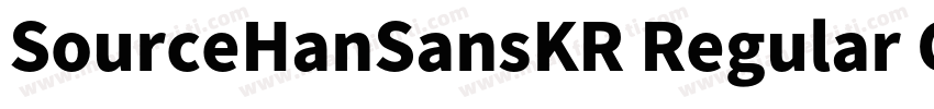 SourceHanSansKR Regular GBpc EUC H字体转换